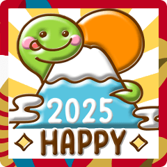 [LINEスタンプ] ぷっくり♡巳年♡2025年