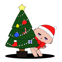 [LINEスタンプ] メリークリスマス・カケミ