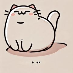 [LINEスタンプ] 広い1匹の猫のスタンプ