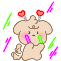 [LINEスタンプ] もふもふ わんちゃん, ラプー 2