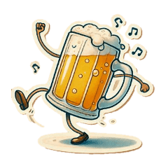 [LINEスタンプ] 楽しいビールちゃん