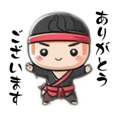 [LINEスタンプ] 日本語勉強中の忍者