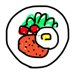 [LINEスタンプ] 食べ物単体