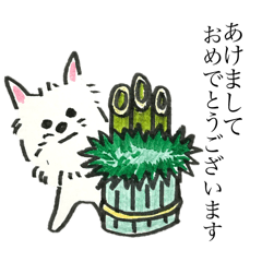 [LINEスタンプ] ウェスティののんちゃん冬編