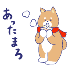 [LINEスタンプ] シバポメの冬のスタンプの画像（メイン）