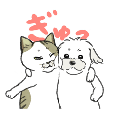 [LINEスタンプ] 犬猫インコのすこぶる愉快な毎日