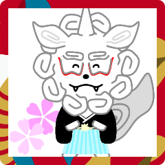 [LINEスタンプ] 狛犬の獅子丸くん3（年末年始）