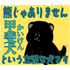 [LINEスタンプ] 熊…いや、甲斐犬の日常会話