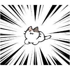 [LINEスタンプ] ゆるい元気なみけねこ