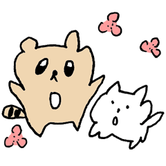 [LINEスタンプ] ポコポコたぬきのお正月