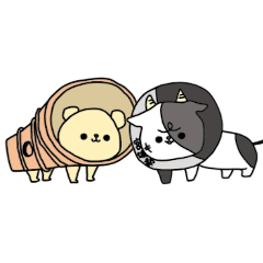 [LINEスタンプ] 「あさガオー」と「みヤギー」のスタンプ