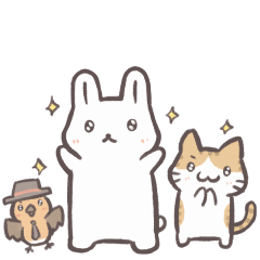 [LINEスタンプ] 動く！ふわふわアパートの住人たちスタンプ