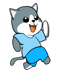 [LINEスタンプ] 灰色猫と心地よい時間