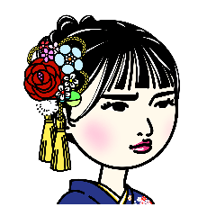 [LINEスタンプ] 年末年始ガール。04