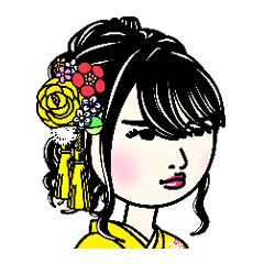 [LINEスタンプ] 年末年始ガール。08