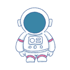 [LINEスタンプ] 宇宙服を着たなにか