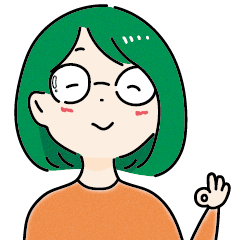 [LINEスタンプ] カラフルなメガネの女の子