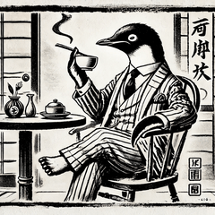[LINEスタンプ] 鳥獣戯画 キザなペンギンのスタンプ集2