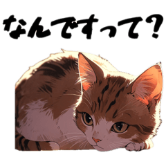 [LINEスタンプ] やさぐれる猫