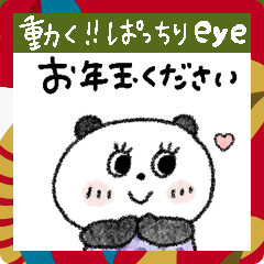 [LINEスタンプ] 【動く】ぱっちりおめめ♡パンダ