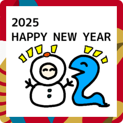 [LINEスタンプ] 年末年始挨拶＆雪国あるある言葉