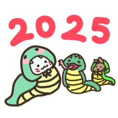 [LINEスタンプ] 2025 おちゃめーズッ！