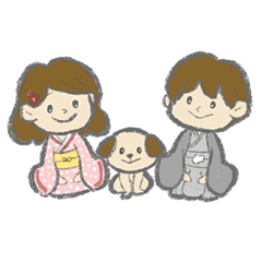 [LINEスタンプ] まったり犬たちのスタンプ【年末年始】