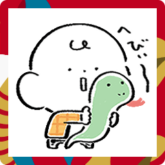 [LINEスタンプ] だびくん。（おしょうがつ）