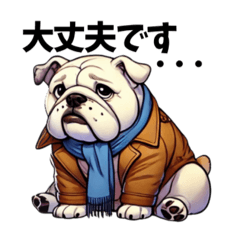 [LINEスタンプ] ファッションを楽しむブルドッグ