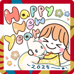 [LINEスタンプ] *✦2025年も1日中使える毎日のスタンプ•.*