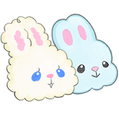 [LINEスタンプ] うさぎきょうだい