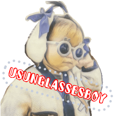 [LINEスタンプ] USUNGLASSESBOY