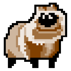 [LINEスタンプ] ドットのたぬき2