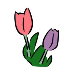 [LINEスタンプ] 手描きの花スタンプ