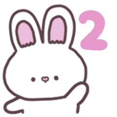 [LINEスタンプ] うさぎのぴちぱふちゃん2