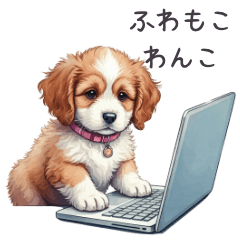 [LINEスタンプ] 癒しのふわもこわんこ