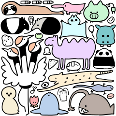 [LINEスタンプ] わからんアニマル4