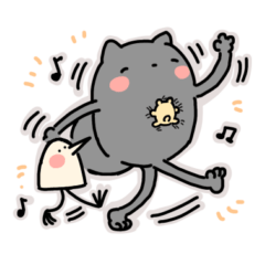 [LINEスタンプ] ねこっぱとひよに達