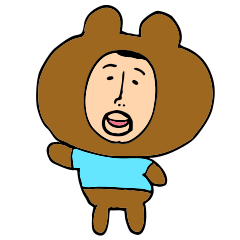 [LINEスタンプ] ずっと使える クマのひげぽちゃ父さん