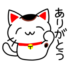 [LINEスタンプ] 招き猫ちゃん ありがとういっぱい