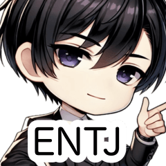 [LINEスタンプ] ENTJデフォルメスタンプ